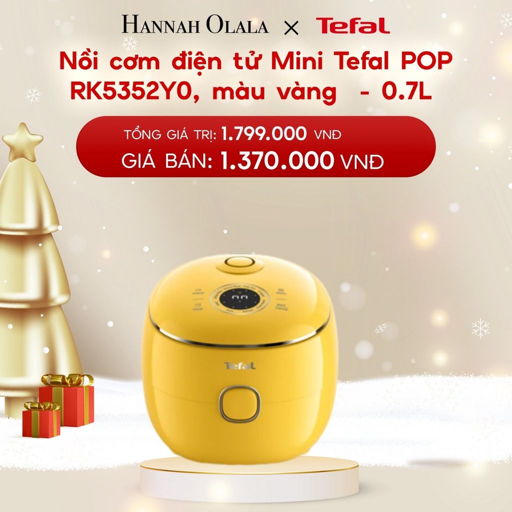  A1187_DEAL 21: NỒI CƠM ĐIỆN TỬ MINI TEFAL POP RK5352Y0, 0.7L 