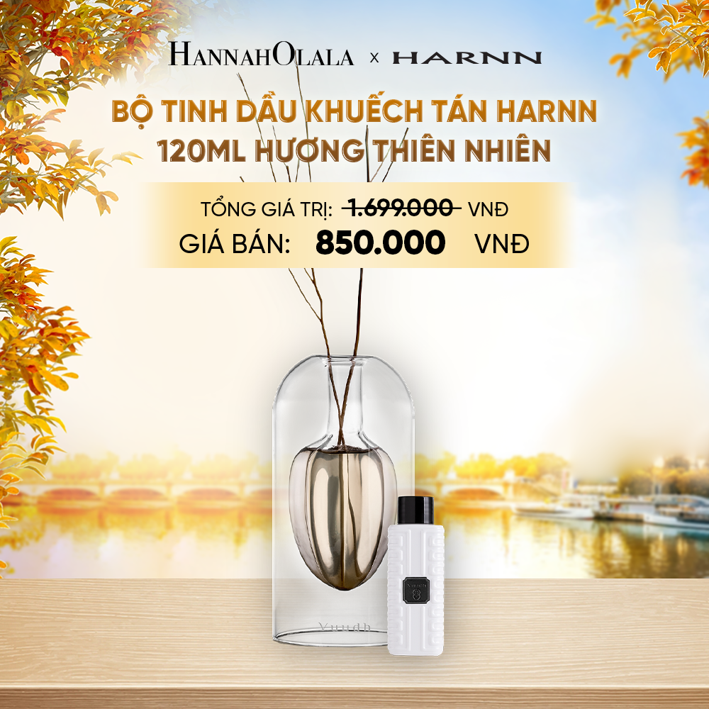 [SALE CẬN DATE] BỘ TINH DẦU KHUẾCH TÁN HARNN 120ML HƯƠNG THIÊN NHIÊN - NÂNG TẦM KHÔNG GIAN SỐNG - E224 