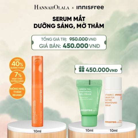  MỚI - SERUM MẮT DƯỠNG SÁNG MỜ THÂM INNISFREE VITAMIN C NIACINAMIDE BRIGHTENING EYE SERUM 10G - A1619 