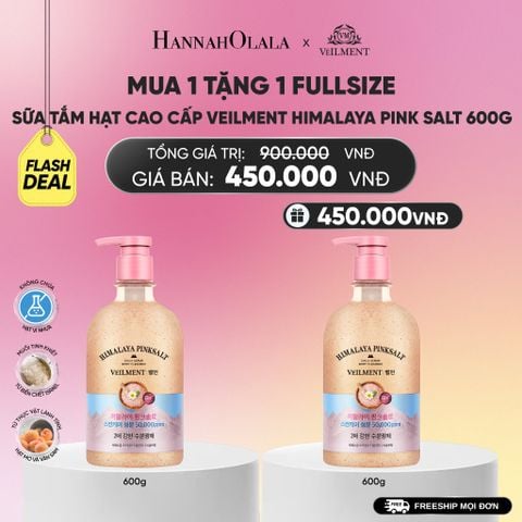  SỮA TẮM HẠT VEILMENT NATURAL SPA HIMALAYA PINK SALT 600G_A265 