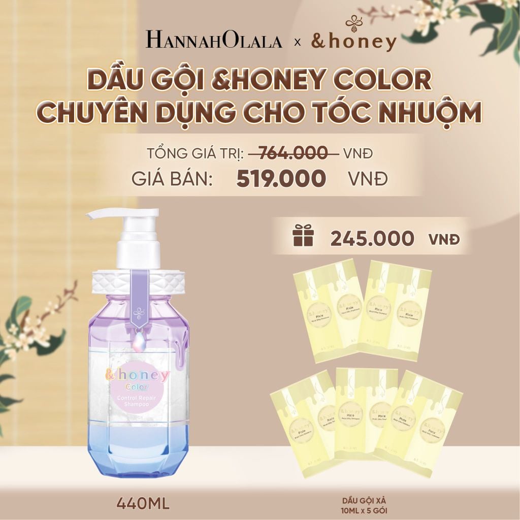  DẦU GỘI &HONEY COLOR BẢO VỆ TÓC NHUỘM CHUYÊN DỤNG CHO TÓC NHUỘM - A391 