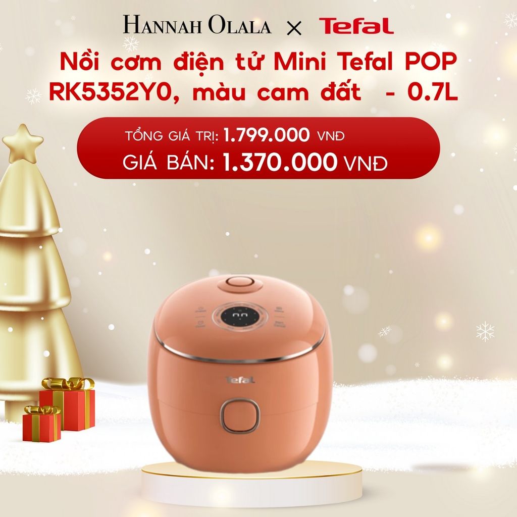  A1187_DEAL 21: NỒI CƠM ĐIỆN TỬ MINI TEFAL POP RK5352Y0, 0.7L 