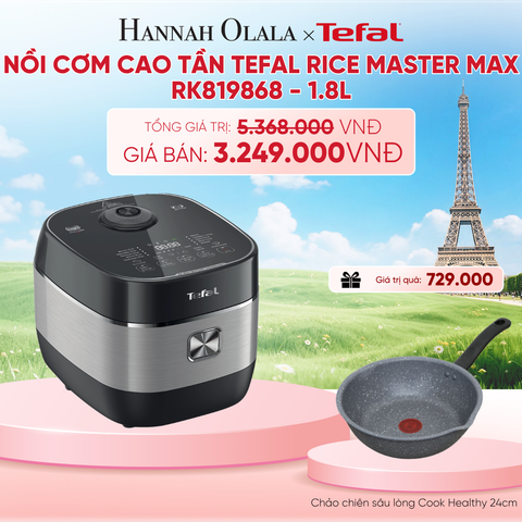  NỒI CƠM CAO TẦN TEFAL RICE MASTER MAX RK819868 -1.8L - B281 