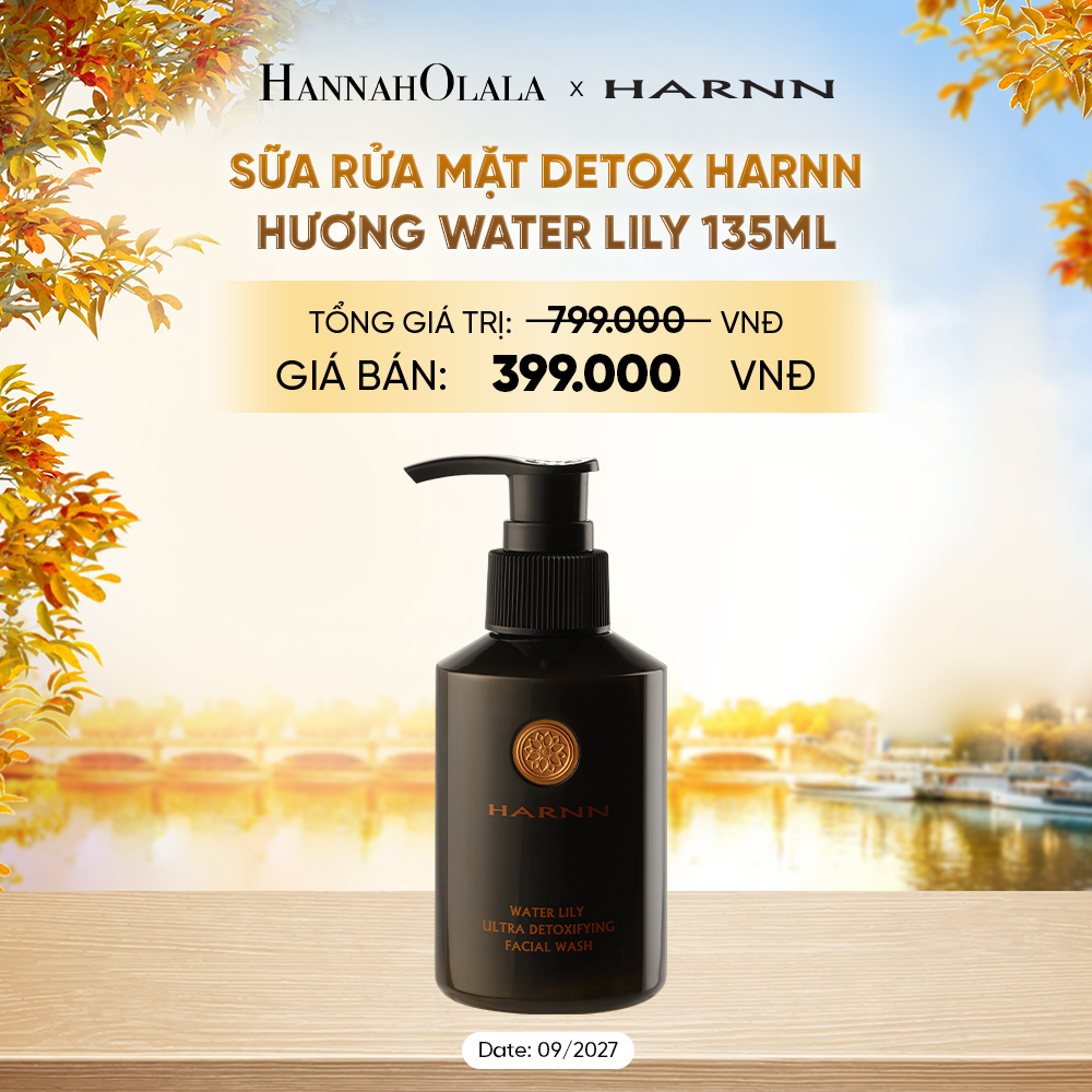  [SALE CẬN DATE] SỮA RỬA MẶT DETOX HARNN HƯƠNG WATER LILY 135ML - GIÚP LÀM SẠCH DA DỊU NHẸ - E226 