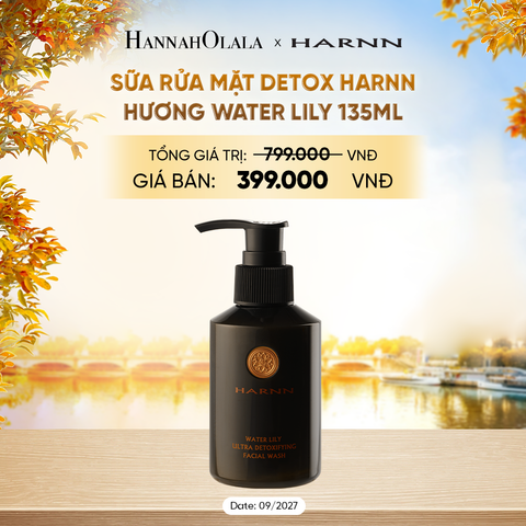  [SALE CẬN DATE] SỮA RỬA MẶT DETOX HARNN HƯƠNG WATER LILY 135ML - GIÚP LÀM SẠCH DA DỊU NHẸ - E226 