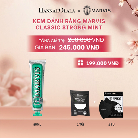  KEM ĐÁNH RĂNG MARVIS TUÝP FULLSIZE 75/85ML TRẮNG RĂNG THƠM MIỆNG - A291 