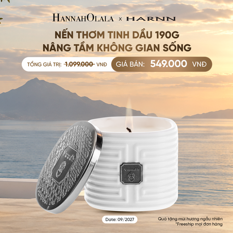  [SALE CẬN DATE] NẾN THƠM TINH DẦU 190G - NÂNG TẦM KHÔNG GIAN SỐNG 