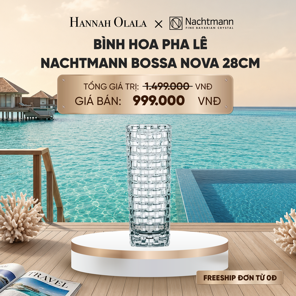  BÌNH HOA PHA LÊ NACHTMANN BOSSA NOVA 28CM_ D1932 