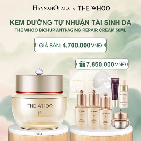  KEM DƯỠNG TỰ NHUẬN TÁI SINH DA THE WHOO BICHUP ANTI-AGING REPAIR CREAM 50ML - A1097 