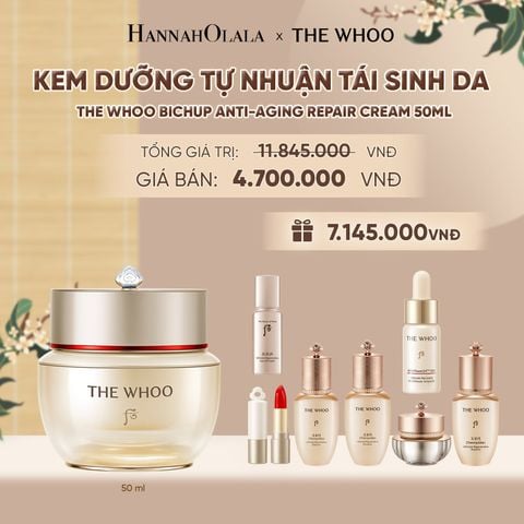  KEM DƯỠNG TỰ NHUẬN TÁI SINH DA THE WHOO BICHUP ANTI-AGING REPAIR CREAM 50ML - A101 