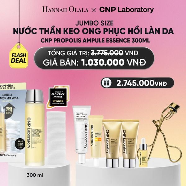  JUMBO SIZE - BỘ NƯỚC THẦN KEO ONG PHỤC HỒI LÀN DA CNP PROPOLIS TREATMENT AMPULE ESSENCE 300ML - FLASH DEAL_A1887 