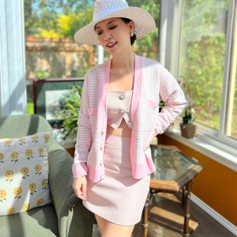  DEAL 13A: VÁY HOẶC ÁO CROPTOP CÔNG SỞ - MÀU HỒNG PASTEL (PINK) 