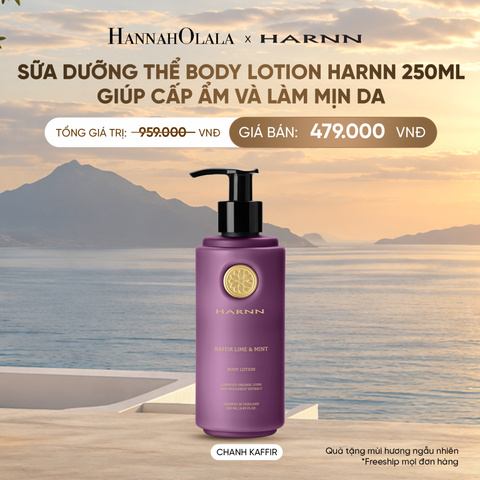  [SALE CẬN DATE] SỮA DƯỠNG THỂ BODY LOTION HARNN 250ML - GIÚP CẤP ẨM VÀ LÀM MỊN DA 