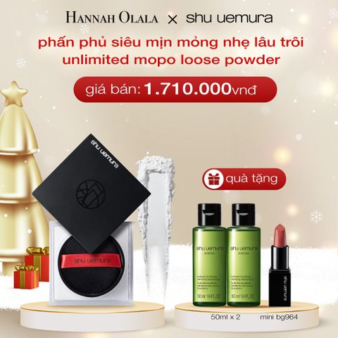  DEAL 5: PHẤN PHỦ DẠNG BỘT MỎNG NHẸ CỐ ĐỊNH LỚP NỀN SHU UEMURA UNLIMITED MOPO FIXING LOOSE POWDER 15G 
