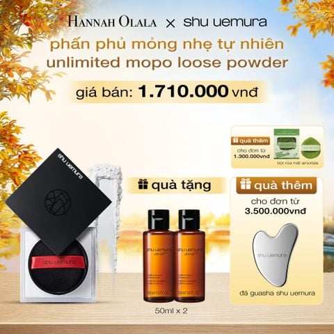  PHẤN PHỦ DẠNG BỘT MỎNG NHẸ CỐ ĐỊNH LỚP NỀN SHU UEMURA UNLIMITED MOPO FIXING LOOSE POWDER 15G - E356 