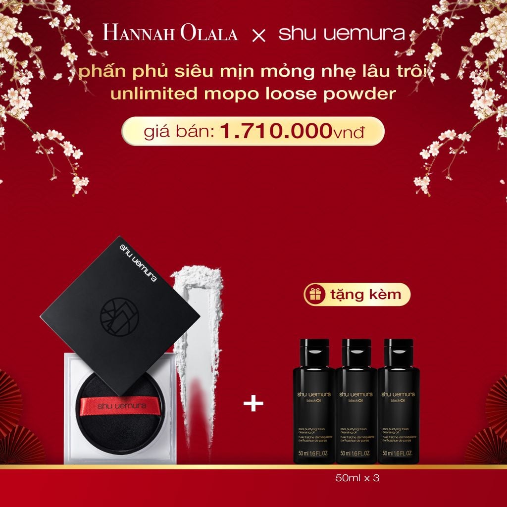  DEAL 6: PHẤN PHỦ DẠNG BỘT MỎNG NHẸ CỐ ĐỊNH LỚP NỀN SHU UEMURA UNLIMITED MOPO FIXING LOOSE POWDER 15G 