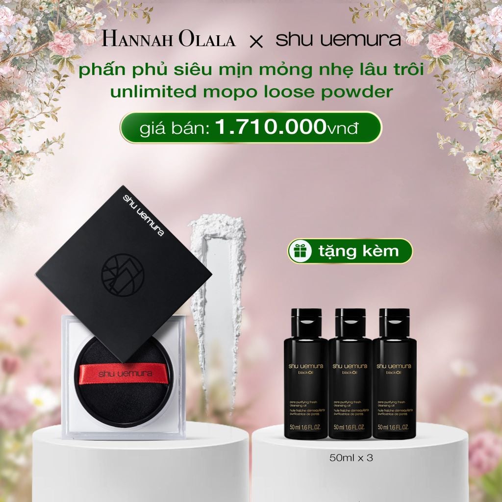  DEAL 6: PHẤN PHỦ DẠNG BỘT MỎNG NHẸ CỐ ĐỊNH LỚP NỀN SHU UEMURA UNLIMITED MOPO FIXING LOOSE POWDER 15G 