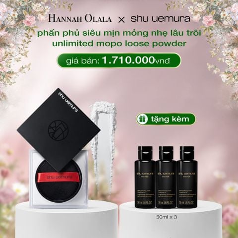  DEAL 6: PHẤN PHỦ DẠNG BỘT MỎNG NHẸ CỐ ĐỊNH LỚP NỀN SHU UEMURA UNLIMITED MOPO FIXING LOOSE POWDER 15G 
