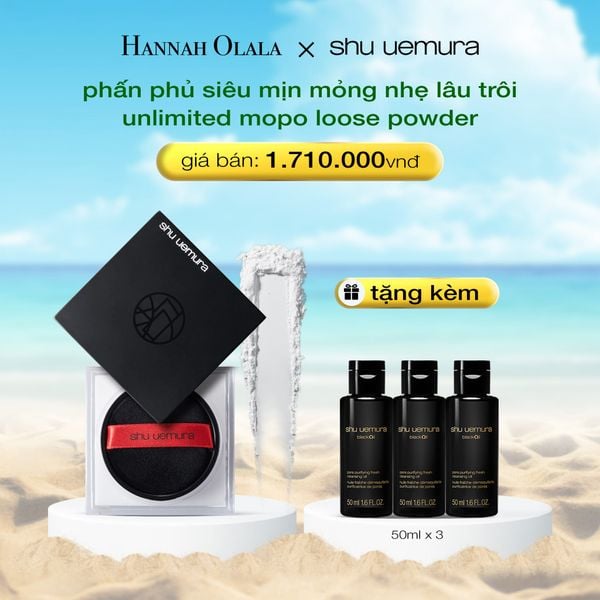  PHẤN PHỦ DẠNG BỘT MỎNG NHẸ CỐ ĐỊNH LỚP NỀN SHU UEMURA UNLIMITED MOPO FIXING LOOSE POWDER 15G 
