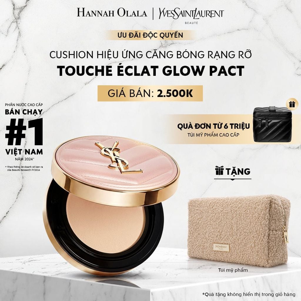  CUSHION HIỆU ỨNG CĂNG BÓNG YSL TOUCHE ÉCLAT GLOW PACT - A1757 