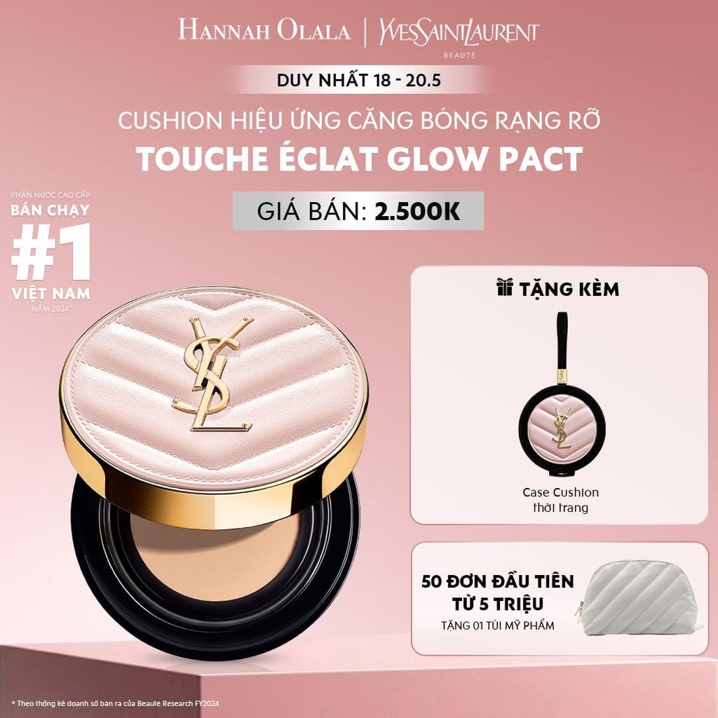  CUSHION HIỆU ỨNG CĂNG BÓNG YSL TOUCHE ÉCLAT GLOW PACT_A72 