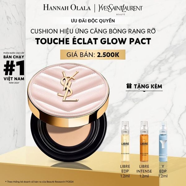  A589_DEAL 2: CUSHION HIỆU ỨNG CĂNG BÓNG YSL TOUCHE ÉCLAT GLOW PACT 