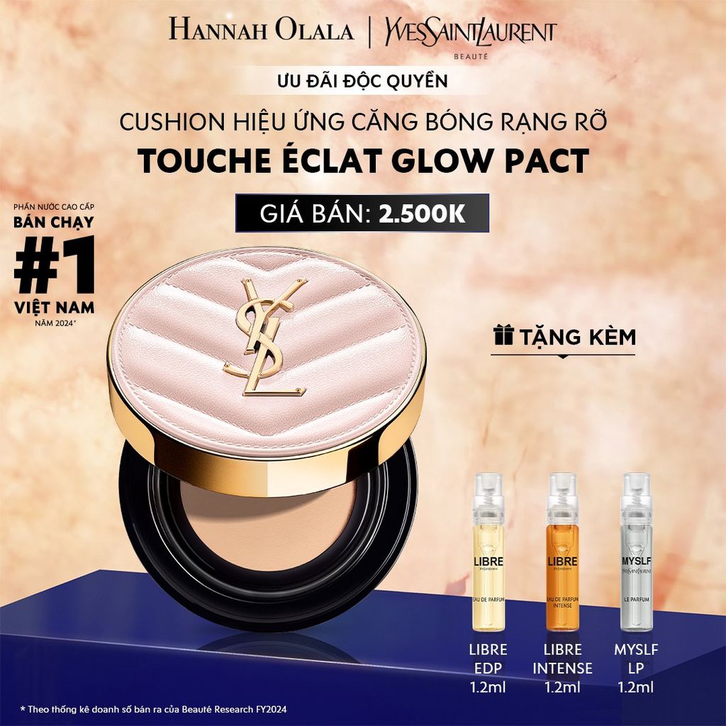  DEAL 13: CUSHION HIỆU ỨNG CĂNG BÓNG YSL TOUCHE ÉCLAT GLOW PACT 