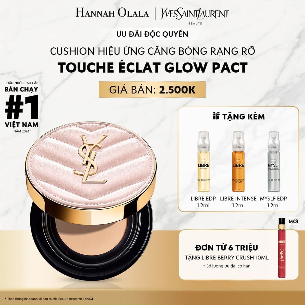  E48_DEAL 6: CUSHION HIỆU ỨNG CĂNG BÓNG YSL TOUCHE ÉCLAT GLOW PACT 