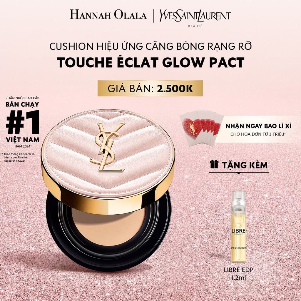  E45_DEAL 2: CUSHION HIỆU ỨNG CĂNG BÓNG YSL TOUCHE ÉCLAT GLOW PACT 