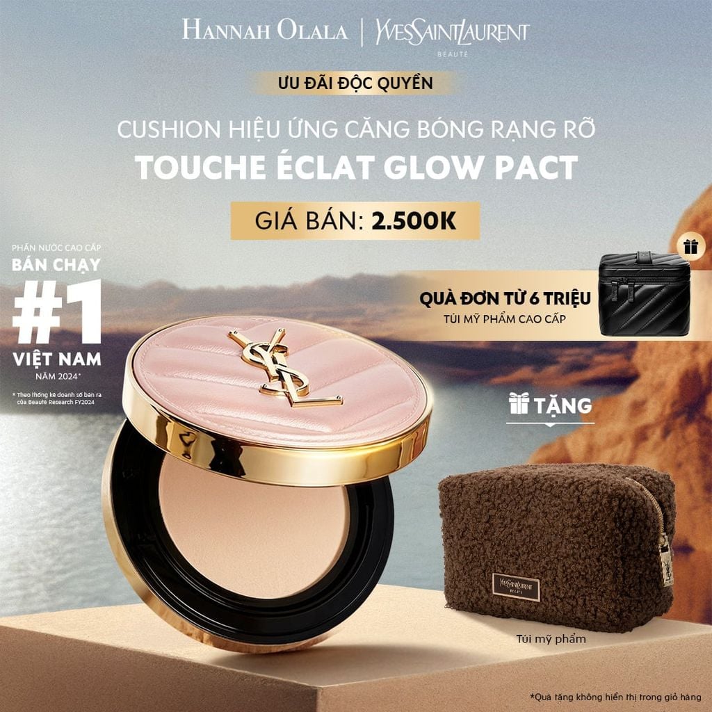  CUSHION HIỆU ỨNG CĂNG BÓNG YSL TOUCHE ÉCLAT GLOW PACT_ D1723 