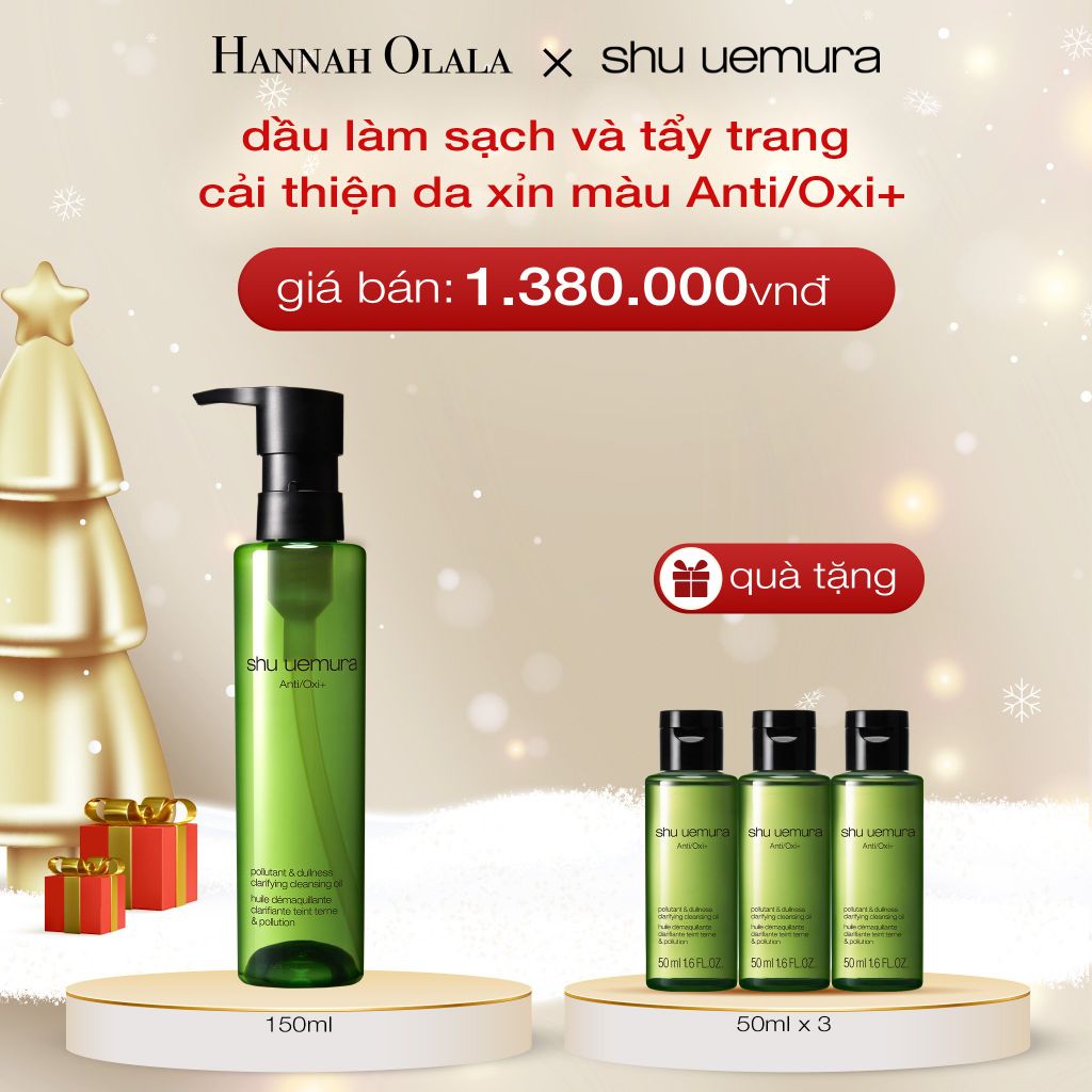  DEAL 3: DẦU LÀM SẠCH VÀ TẨY TRANG SHU UEMURA ANTI/OXI+ CLEANSING OIL 150ML (RENO) 