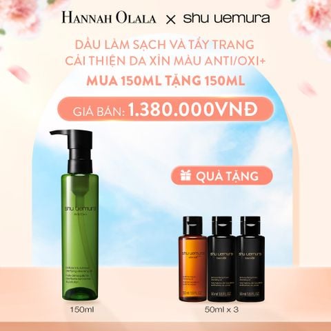  A716_DEAL 19: DẦU LÀM SẠCH VÀ TẨY TRANG SHU UEMURA ANTI/OXI+ CLEANSING OIL 150ML (RENO) 
