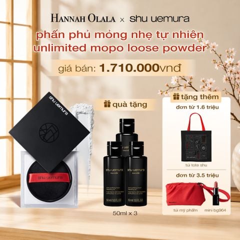 PHẤN PHỦ DẠNG BỘT MỎNG NHẸ CỐ ĐỊNH LỚP NỀN SHU UEMURA UNLIMITED MOPO FIXING LOOSE POWDER 15G 