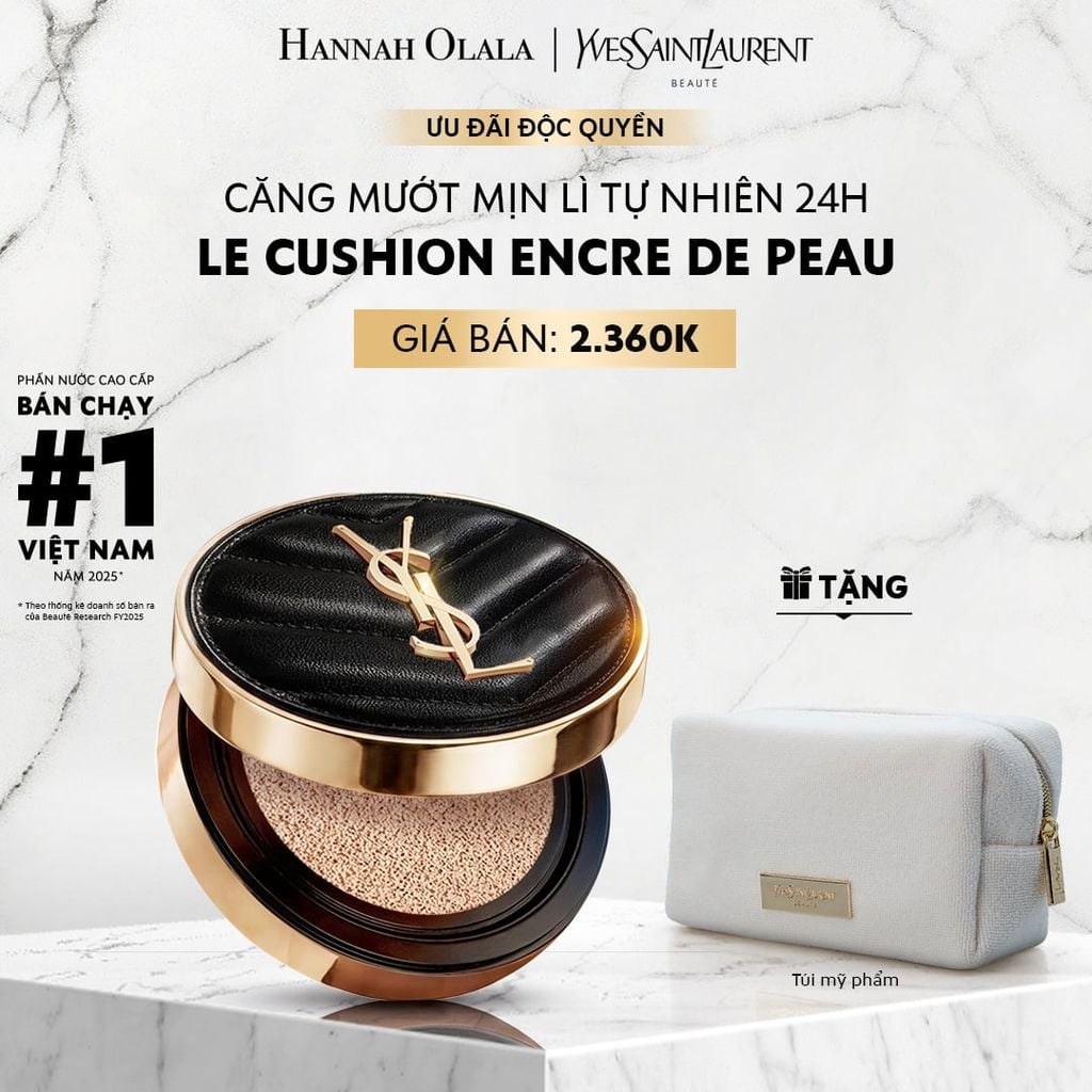  CUSHION CĂNG MƯỚT MỊN LÌ YSL EDP LE CUSH - A182 