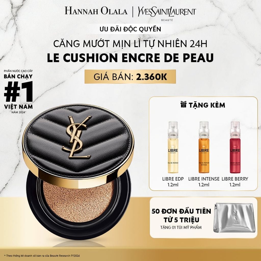  DEAL 5: CUSHION CĂNG MƯỚT MỊN LÌ YSL EDP LE CUSH 