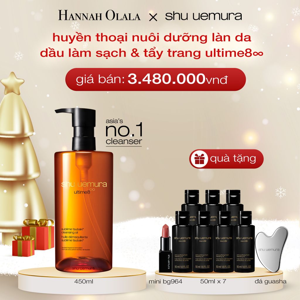  DEAL 1: DẦU LÀM SẠCH VÀ TẨY TRANG CAO CẤP SHU UEMURA ULTIME8∞ SUBLIME TSUBAKI CLEANSING OIL RENO 450ML 