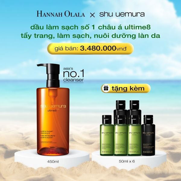  DẦU LÀM SẠCH VÀ TẨY TRANG CAO CẤP SHU UEMURA ULTIME8∞ SUBLIME TSUBAKI CLEANSING OIL RENO 450ML 