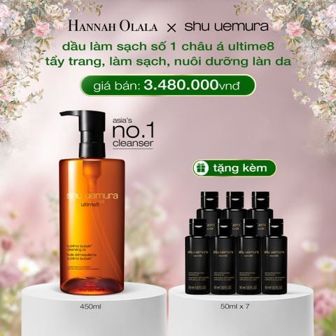  DEAL 1: DẦU LÀM SẠCH VÀ TẨY TRANG CAO CẤP SHU UEMURA ULTIME8∞ SUBLIME TSUBAKI CLEANSING OIL RENO 450ML 