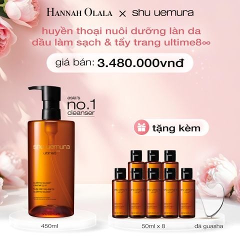  E479: DEAL 1: DẦU LÀM SẠCH VÀ TẨY TRANG CAO CẤP SHU UEMURA ULTIME8∞ SUBLIME TSUBAKI CLEANSING OIL RENO 450ML 