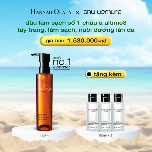  DẦU LÀM SẠCH VÀ TẨY TRANG CAO CẤP SHU UEMURA ULTIME8∞ SUBLIME TSUBAKI CLEANSING OIL RENO 150ML 