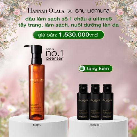  DEAL 2: DẦU LÀM SẠCH VÀ TẨY TRANG CAO CẤP SHU UEMURA ULTIME8∞ SUBLIME TSUBAKI CLEANSING OIL RENO 150ML 