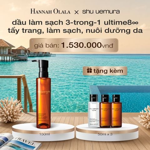 DẦU LÀM SẠCH VÀ TẨY TRANG CAO CẤP SHU UEMURA ULTIME8∞ SUBLIME TSUBAKI CLEANSING OIL RENO 150ML_ D1285 