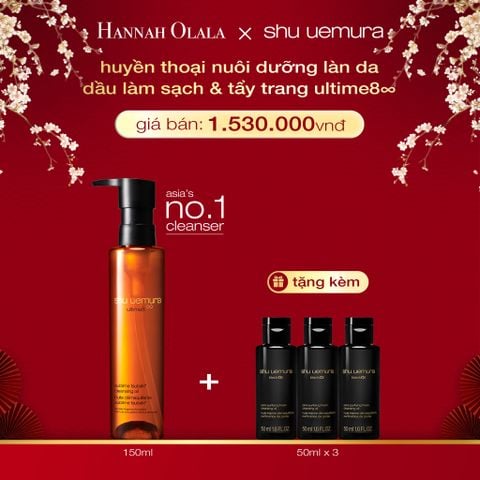  DEAL 2: DẦU LÀM SẠCH VÀ TẨY TRANG CAO CẤP SHU UEMURA ULTIME8∞ SUBLIME TSUBAKI CLEANSING OIL RENO 150ML 