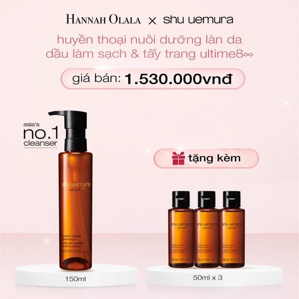  E280_DEAL 2: DẦU LÀM SẠCH VÀ TẨY TRANG CAO CẤP SHU UEMURA ULTIME8∞ SUBLIME TSUBAKI CLEANSING OIL RENO 150ML 