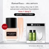  DEAL 9: KEM NỀN HIỆU ỨNG BÁN LÌ RẠNG RỠ MỎNG NHẸ BỀN MÀU SUỐT 24H SHU UEMURA UNLIMITED BREATHABLE LASTING FOUNDATION 