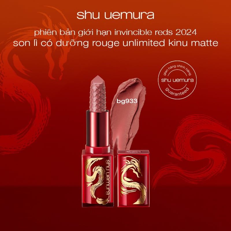  DEAL 14: [GIẢM GIÁ TRỰC TIẾP] MUA 1 SON BẤT KỲ GIẢM 50% - HẠN SỬ DỤNG TỪ 8 THÁNG ĐẾN 11 THÁNG DÒNG SON KINU CỦA SHU UEMURA 