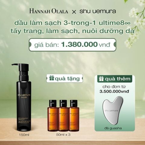  DẦU LÀM SẠCH VÀ TẨY TRANG SHU UEMURA BLACK OIL PORE PURIFYING FRESH CLEANSING OIL 150ML - A679 