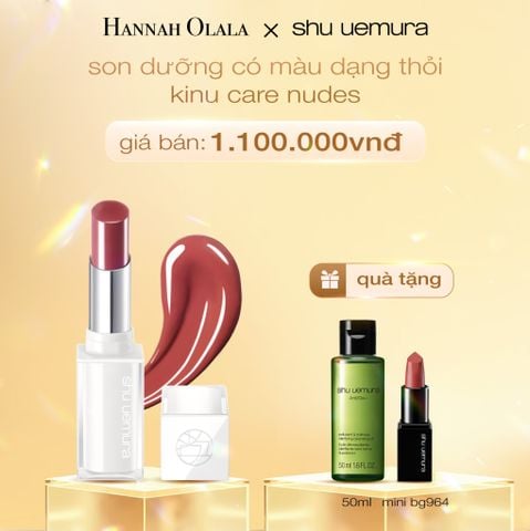  DEAL 7: SON DƯỠNG MÔI CÓ MÀU DẠNG THỎI SHU UEMURA KINU CARE NUDES 