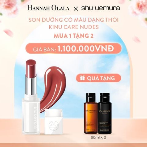  D52_DEAL 21: SON DƯỠNG MÔI CÓ MÀU DẠNG THỎI SHU UEMURA KINU CARE NUDES 