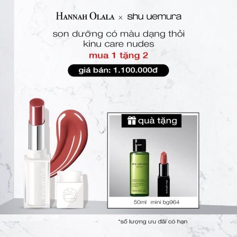  DEAL 7: SON DƯỠNG MÔI CÓ MÀU DẠNG THỎI SHU UEMURA KINU CARE NUDES 